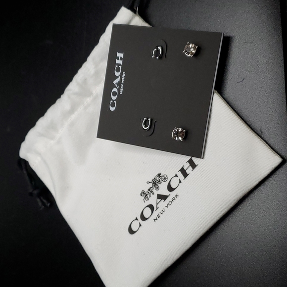 Coach Jewelry Coach Signature Stone Stud Earrings Setfeatured In